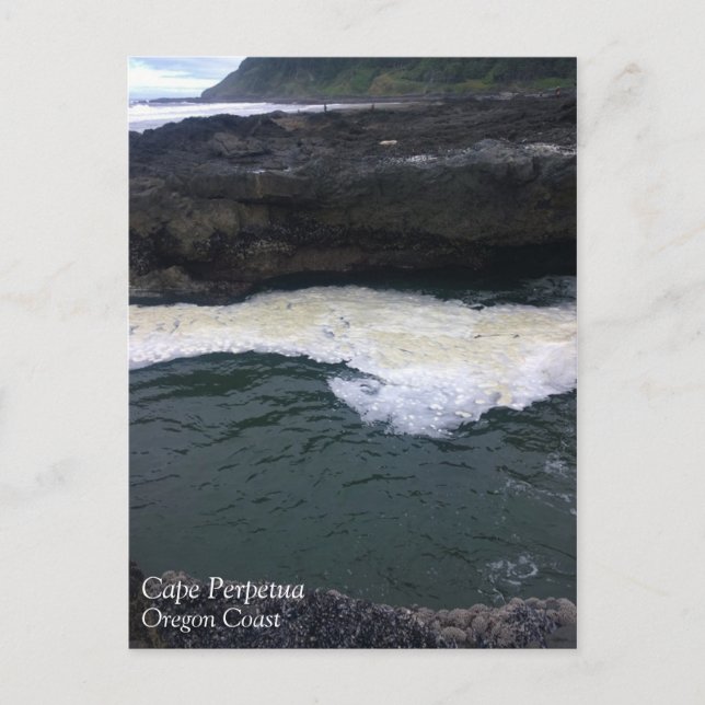 Postal Cabo Perpetua, Costa de Oregón (Anverso)