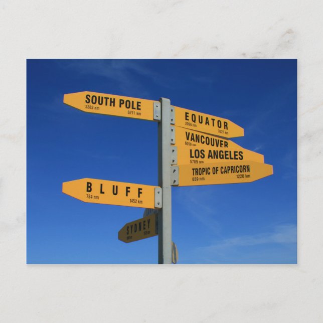 Postal Cabo Reinga, Nueva Zelanda (Anverso)