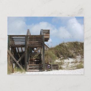 Postal Cabo San Blas Florida Dunewalk desde el lado de la