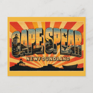 Postal Cabo Spear Newfoundland Punto más oriental