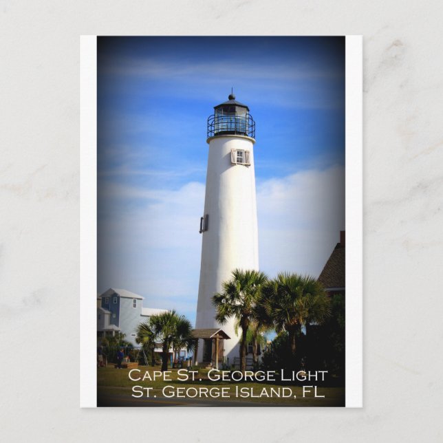 POSTAL CABO ST. GEORGE LIGHTHOUSE - ST. ISLA GEORGE, FL (Anverso)