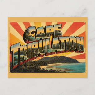 Postal Cabo Tribulación Queensland Arte de Viaje Vintage