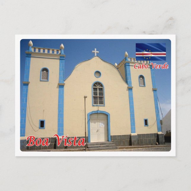 Postal Cabo Verde - Boa Vista - Iglesia de Santa Isabel - (Anverso)