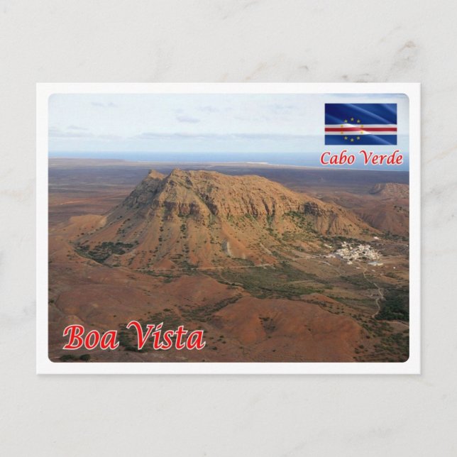Postal Cabo Verde - Boa Vista - Rocha Estància (Anverso)