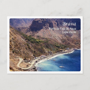 Postal Cabo Verde - Brava - Puerto Faja de Agua -