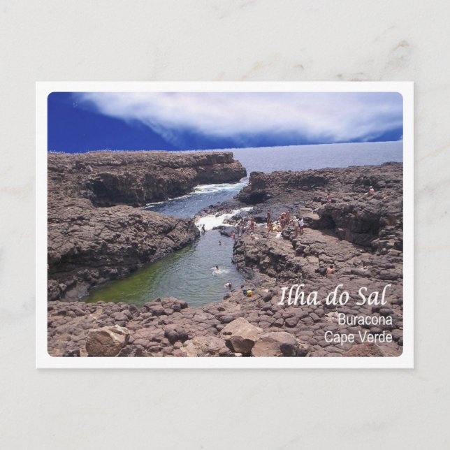 Postal Cabo Verde - Isla de Sal - Buracona - (Anverso)