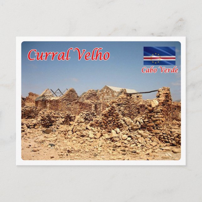 Postal Cabo Verde - Velho Curral - (Anverso)
