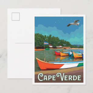 Postal Cabo Verde Viajes Antiguos