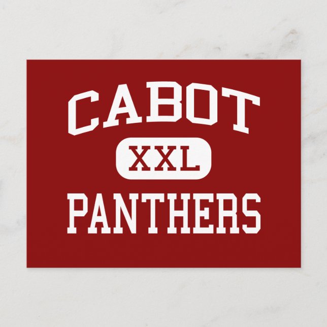 Postal Cabot - Panthers - High School - Cabot Arkansas (Anverso)