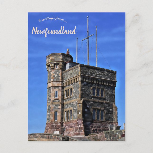 Postal Cabot Tower Newfoundland Canada (Anverso)