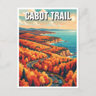 Postal Cabot Trail Nova Scotia Canada Travel