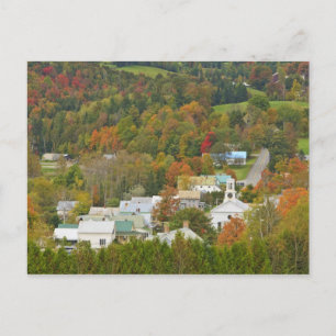 Postal Cabot, Vermont en otoño. Reino del Noreste.