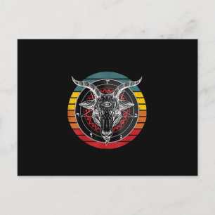 Postal Cabra de Satanás, regalo de cabra