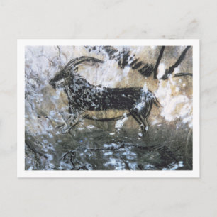 Postal Cabra o Chamois, pintura rocosa en la habitación n