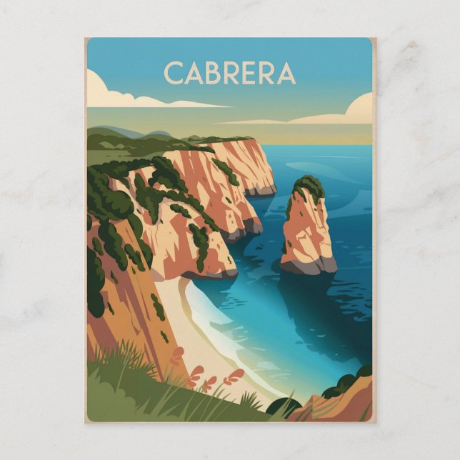 Postal Cabrera España Vintage (Anverso)