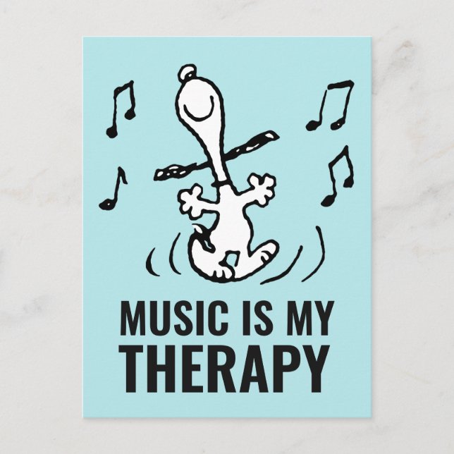 Postal Cacahuetes | Baile Snoopy (Anverso)