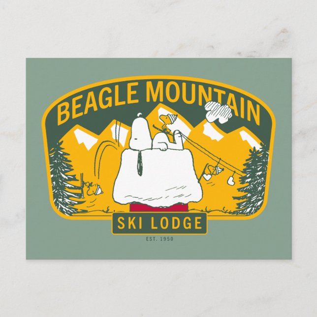 Postal Cacahuetes | Beagle Mountain Ski Lodge (Anverso)