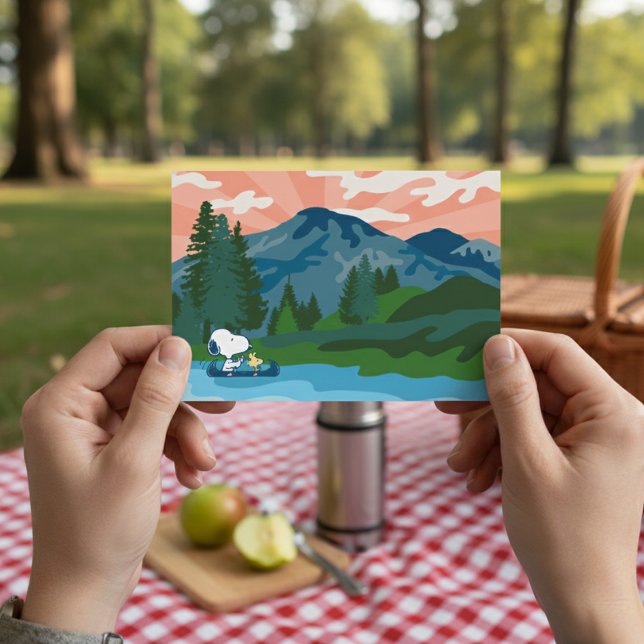 Postal Cacahuetes | Canoa Snoopy & Woodstock (Subido por el creador)