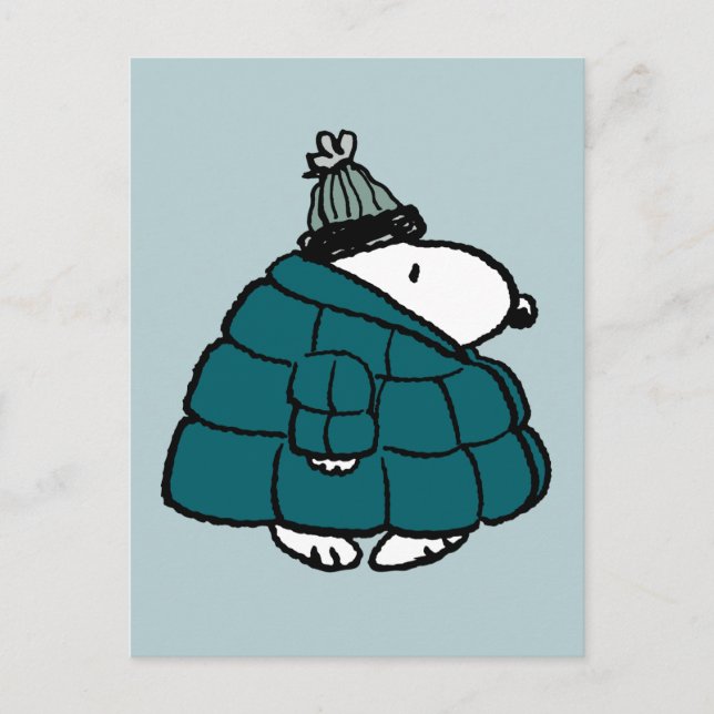 Postal Cacahuetes | Chaqueta Snoopy Winter Puffer (Anverso)