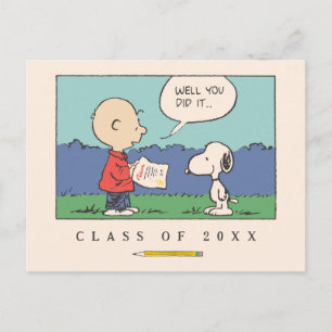 Postal Cacahuetes Charlie Brown Snoopy Bueno Lo Hiciste G