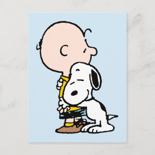 Postal Cacahuetes   Charlie Brown y Snoopy Abrazo
