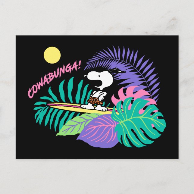 Postal Cacahuetes | Cowabunga Snoopy (Anverso)