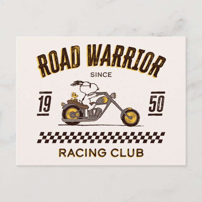 Postal Cacahuetes | Guerreros de Snoopy & Woodstock Road (Anverso)