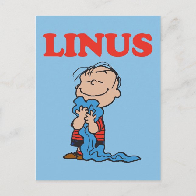 Postal Cacahuetes | La sonrisa de Linus Blanket (Anverso)