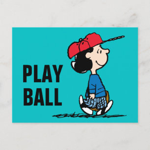 Postal Cacahuetes   Lucy Jugando Béisbol