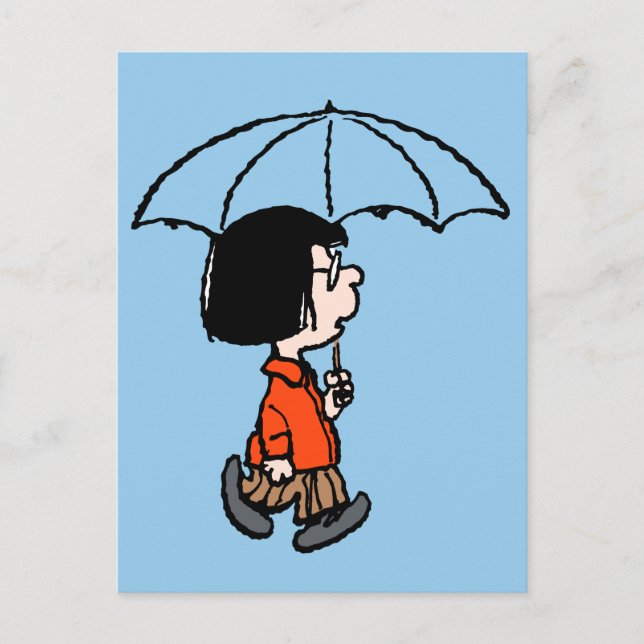 Postal Cacahuetes | Marcie Under the Umbrella (Anverso)