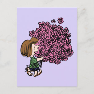 Postal Cacahuetes   Ramo rosa de Peppermint Patty