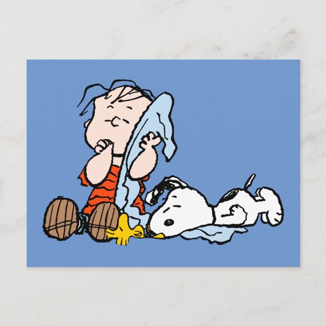 Postal Cacahuetes | Secuestro Linus, Snoopy y Woodstock (Anverso)