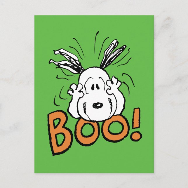 Postal Cacahuetes | Snoopy Boo (Anverso)