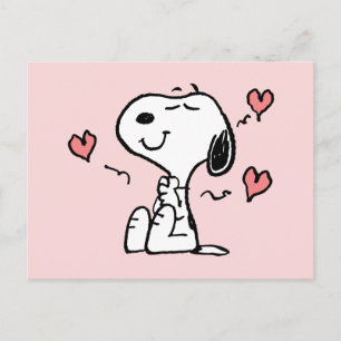 Postal Cacahuetes   Snoopy Corazones