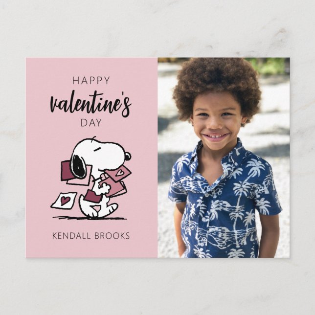 Postal Cacahuetes | Snoopy Delivers Valentines (Anverso)