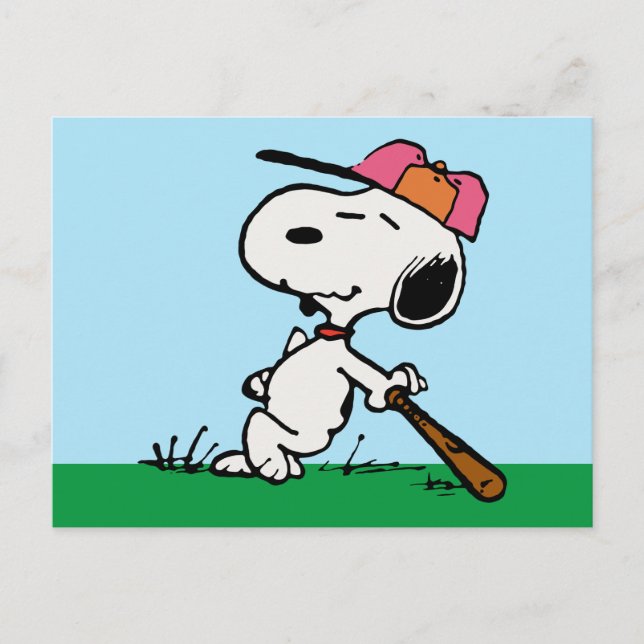Postal Cacahuetes | Snoopy en Bat (Anverso)