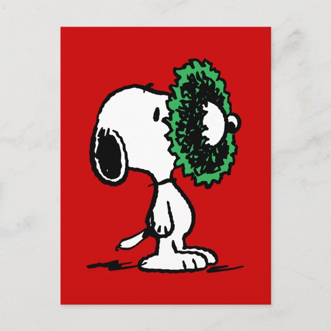 Postal Cacahuetes | Snoopy for Holidays (Anverso)