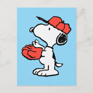 Postal Cacahuetes   Snoopy haciendo la atrapada