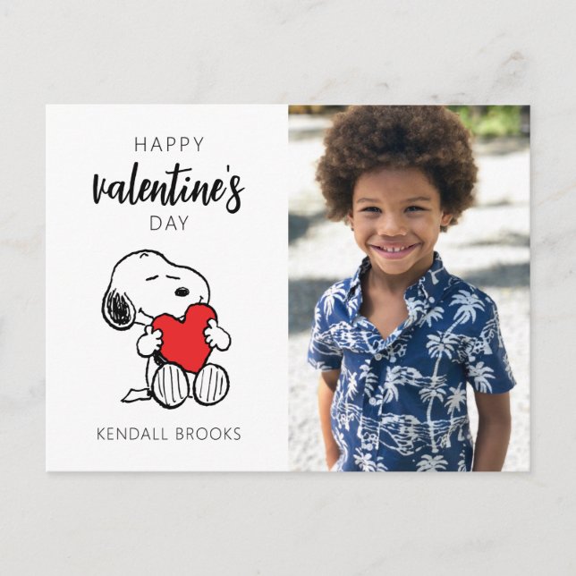 Postal Cacahuetes | Snoopy Heart Hug (Anverso)