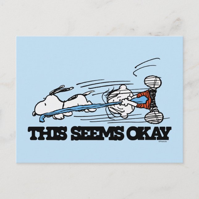 Postal Cacahuetes | Snoopy & Linus (Anverso)