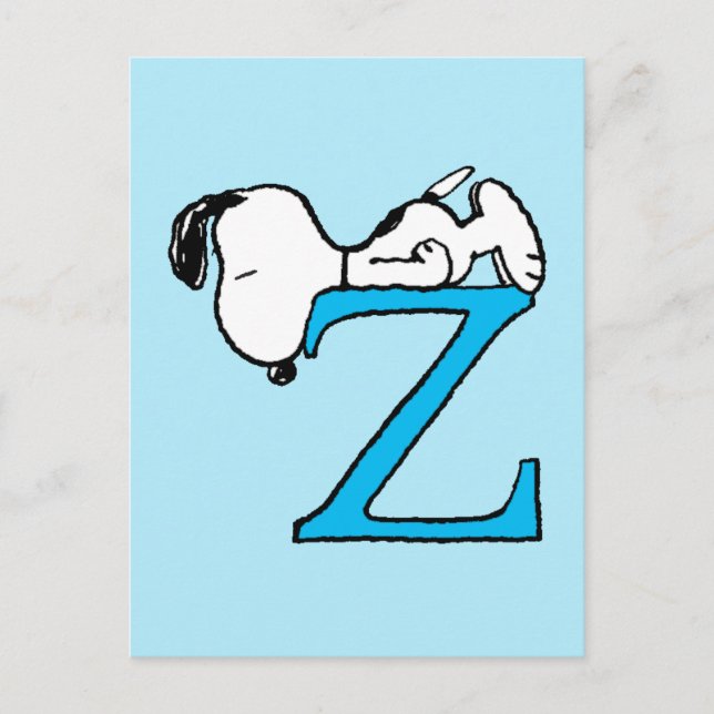 Postal Cacahuetes | Snoopy Sleeping Z (Anverso)