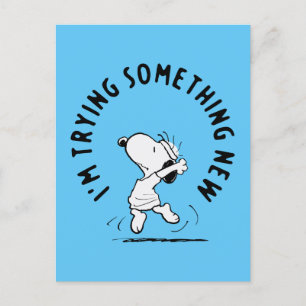 Postal Cacahuetes   Snoopy Tramitando Algo Nuevo