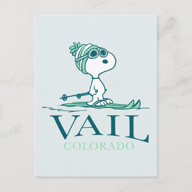 Postal Cacahuetes | Snoopy Vail Colorado (Anverso)