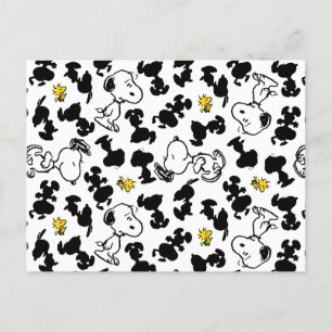 Postal Cacahuetes   Snoopy & Woodstock Shadow Pattern
