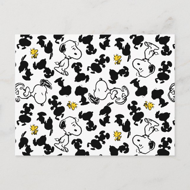 Postal Cacahuetes | Snoopy & Woodstock Shadow Pattern (Anverso)