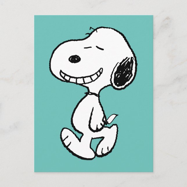 Postal Cacahuetes | Sonrisa de Snoopy (Anverso)