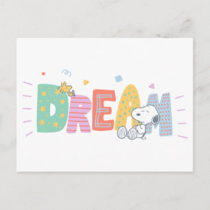 Postal Cacahuetes   Sueño de Snoopy y Woodstock