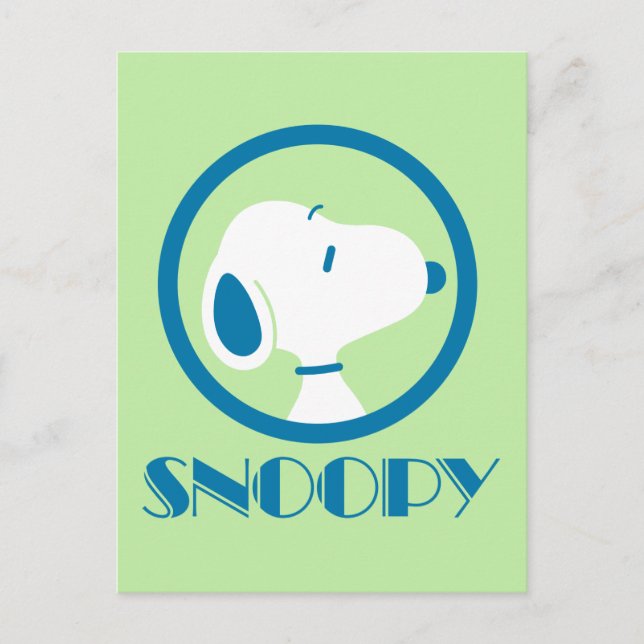 Postal Cacahuetes | Sueños de Deco Azul Snoopy (Anverso)