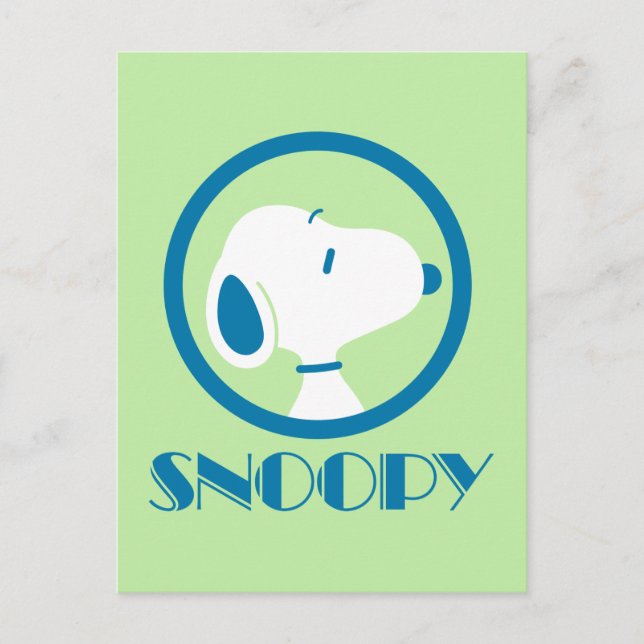 Postal Cacahuetes | Sueños de Deco Azul Snoopy (Anverso)