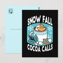 Postal Cacao caliente y encanto invernal - Llamadas de ca